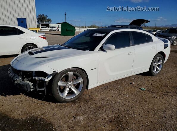 2C3CDXCT0JH237878 2018 DODGE CHARGER White წინა მარცხენა ხედი სამი მეოთხედიდან