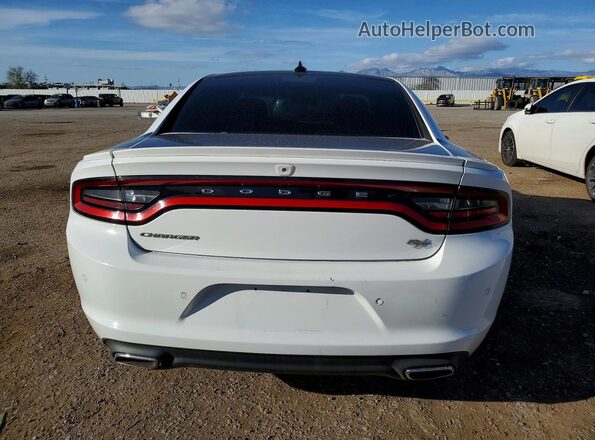 2C3CDXCT0JH237878 2018 DODGE CHARGER White უკანა ხედი