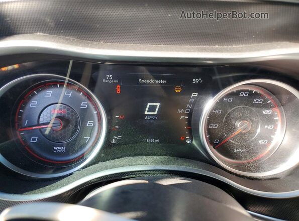 2C3CDXCT0JH237878 2018 DODGE CHARGER White ხელსაწყოთა პანელის ხედი