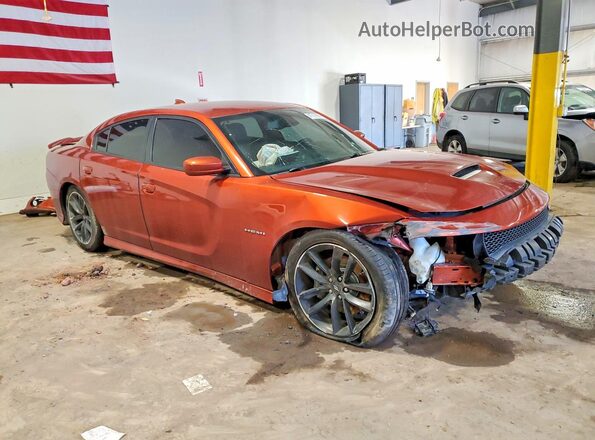 2C3CDXCT0LH224177 2020 DODGE CHARGER Оранжевый Передняя правая четверть