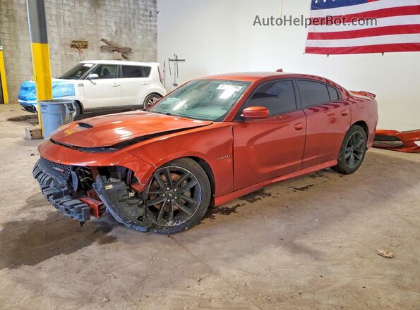 2C3CDXCT0LH224177 2020 DODGE CHARGER Оранжевый Передняя левая четверть