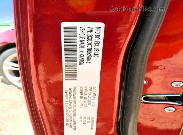 2C3CDXCT0LH228746 2020 DODGE CHARGER Burgundy ძრავის განყოფილების ხედი
