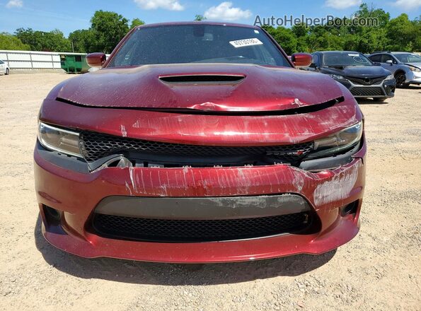2C3CDXCT0LH228746 2020 DODGE CHARGER Burgundy წინა ხედი