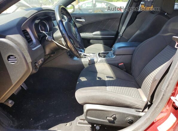 2C3CDXCT0LH228746 2020 DODGE CHARGER Burgundy წინა სალონის ხედი