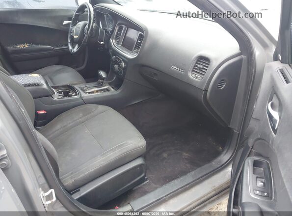 2C3CDXCT1HH537567 2017 DODGE CHARGER Серый Вид салона спереди