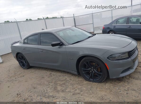 2C3CDXCT1HH537567 2017 DODGE CHARGER Серый Вид задней части салона