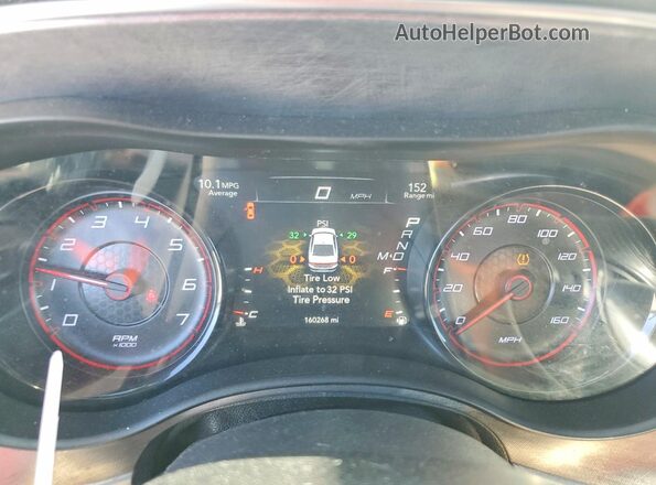 2C3CDXCT1JH157845 2018 DODGE CHARGER Белый Вид щитка приборов