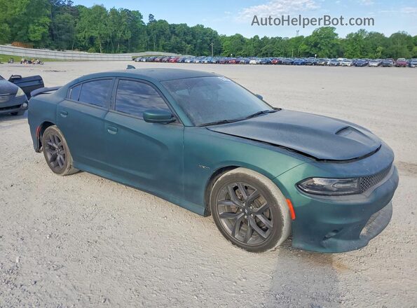 2C3CDXCT1KH599977 2019 DODGE CHARGER Зеленый Передняя правая четверть