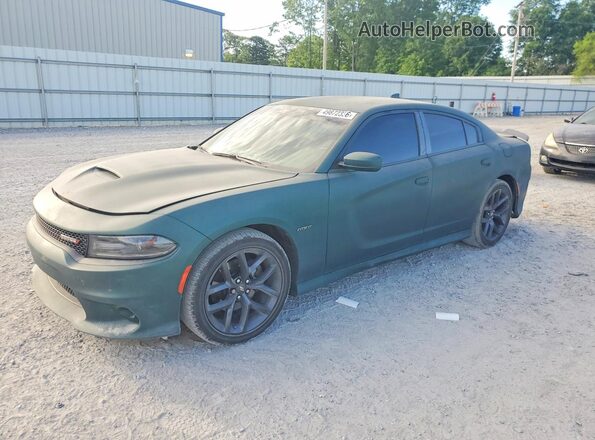 2C3CDXCT1KH599977 2019 DODGE CHARGER Зеленый Передняя левая четверть