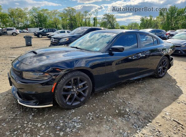 2C3CDXCT1NH202000 2022 DODGE CHARGER Black წინა მარცხენა ხედი სამი მეოთხედიდან