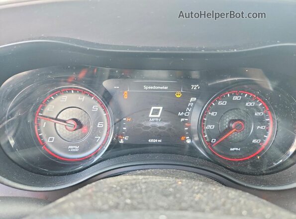 2C3CDXCT1NH202000 2022 DODGE CHARGER Black ხელსაწყოთა პანელის ხედი
