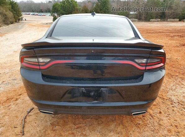 2C3CDXCT2JH313732 2018 DODGE CHARGER Black Widok z tyłu