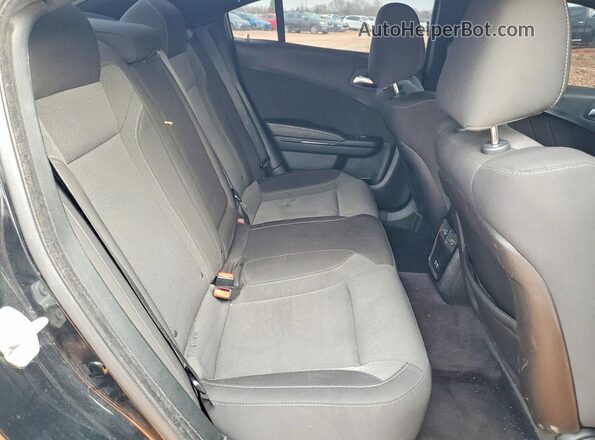 2C3CDXCT2JH313732 2018 DODGE CHARGER Black Widok tylnych siedzeń