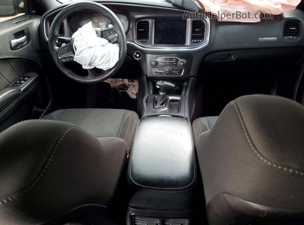 2C3CDXCT2JH313732 2018 DODGE CHARGER Black Widok deski rozdzielczej