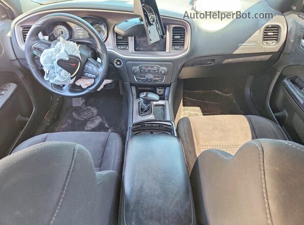 2C3CDXCT2KH570195 2019 DODGE CHARGER Синий Вид панели приборов