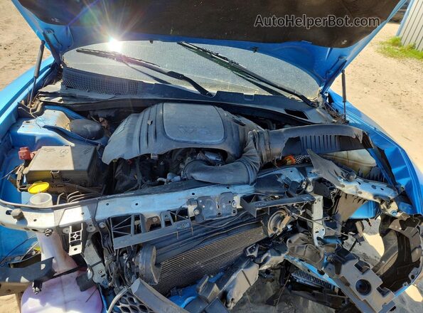 2C3CDXCT2KH570195 2019 DODGE CHARGER Синий Вид задней части салона