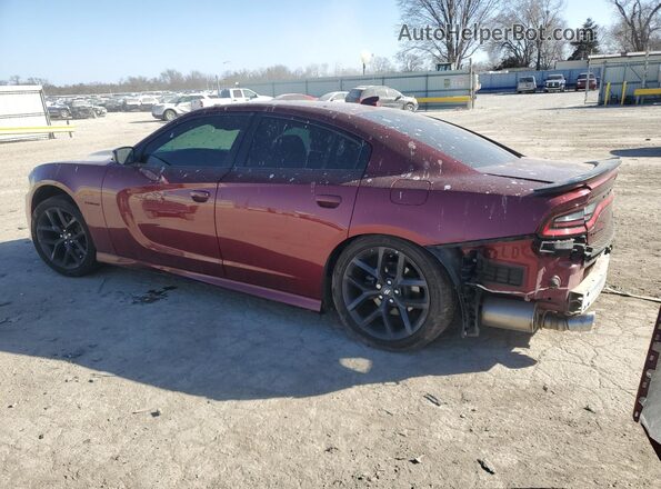 2C3CDXCT2LH211785 2020 DODGE CHARGER Burgundy უკანა მარცხენა