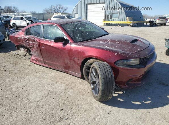 2C3CDXCT2LH211785 2020 DODGE CHARGER Burgundy წინა მარჯვენა