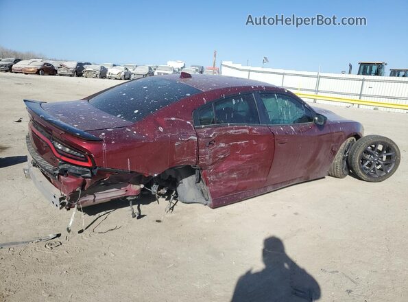 2C3CDXCT2LH211785 2020 DODGE CHARGER Burgundy უკანა მარჯვენა