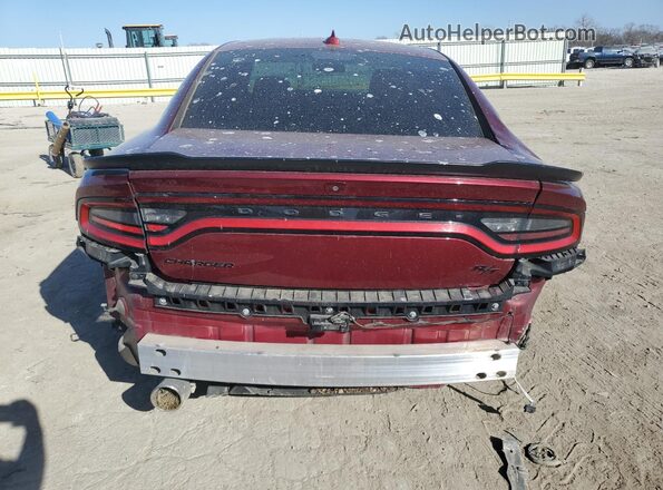 2C3CDXCT2LH211785 2020 DODGE CHARGER Burgundy უკანა ხედი