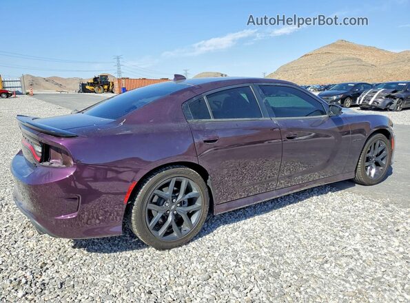 2C3CDXCT2MH645285 2021 DODGE CHARGER Фиолетовый Задняя правая четверть