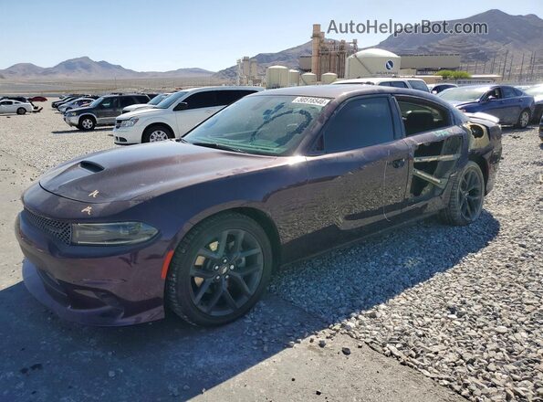 2C3CDXCT2MH645285 2021 DODGE CHARGER Фиолетовый Передняя левая четверть