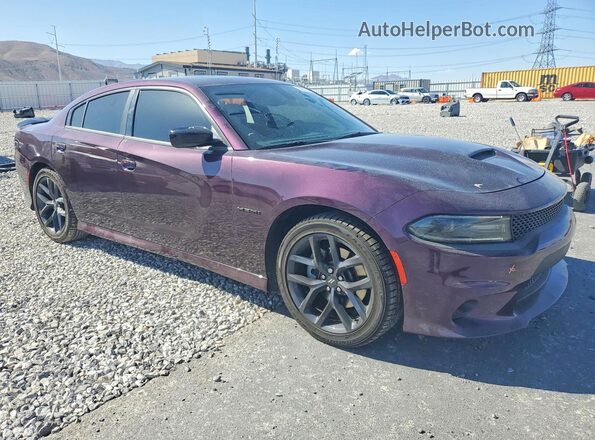 2C3CDXCT2MH645285 2021 DODGE CHARGER Фиолетовый Передняя правая четверть