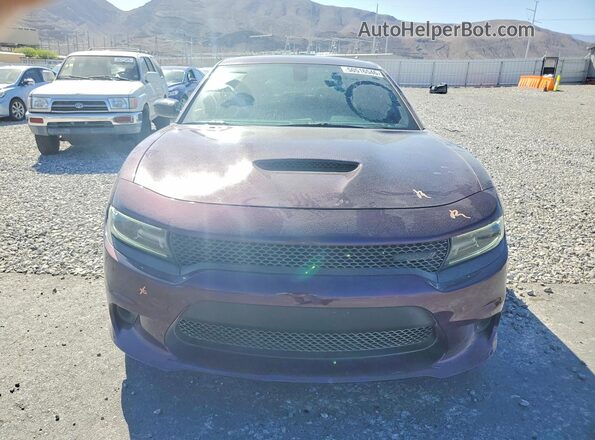 2C3CDXCT2MH645285 2021 DODGE CHARGER Фиолетовый Вид спереди