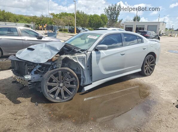 2C3CDXCT2NH232025 2022 DODGE CHARGER Silver Vista tres cuartos delantera izquierda