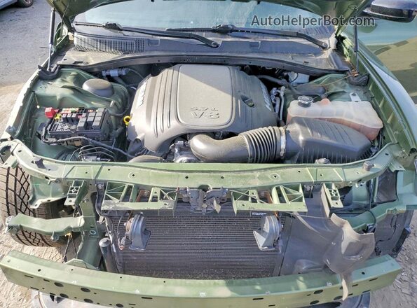 2C3CDXCT2NH240450 2022 DODGE CHARGER Green Widok wnętrza z tyłu