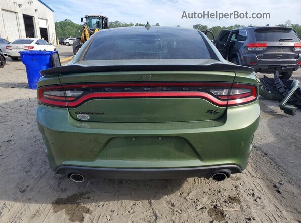2C3CDXCT2NH240450 2022 DODGE CHARGER Green Widok z tyłu