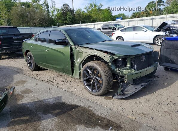 2C3CDXCT2NH240450 2022 DODGE CHARGER Green Przód prawy