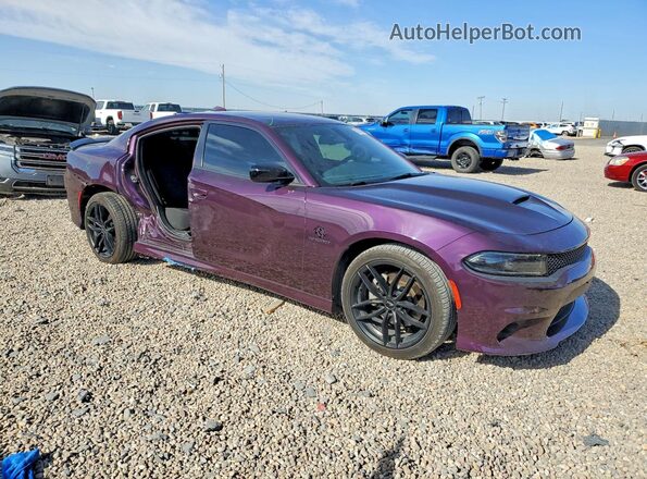 2C3CDXCT2NH246443 2022 DODGE CHARGER Purple წინა მარჯვენა