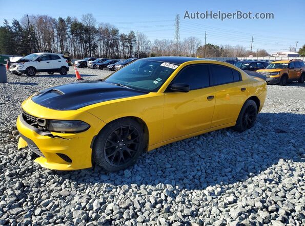 2C3CDXCT3JH129349 2018 DODGE CHARGER Желтый Передняя левая четверть