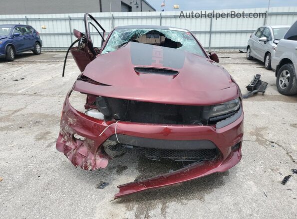 2C3CDXCT3LH208314 2020 DODGE CHARGER Темно-бордовый Вид спереди