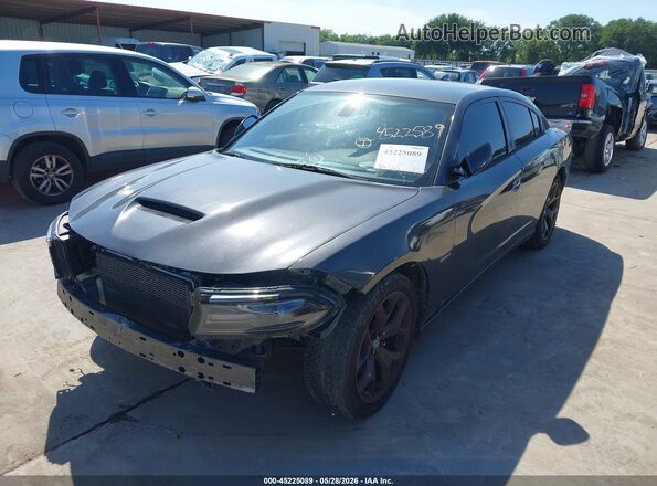 2C3CDXCT4GH132088 2016 DODGE CHARGER Черный Передняя левая четверть