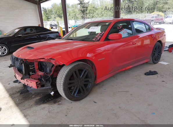 2C3CDXCT4MH592167 2021 DODGE CHARGER Красный Передняя левая четверть