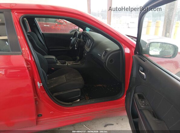 2C3CDXCT4MH592167 2021 DODGE CHARGER Красный Вид салона спереди