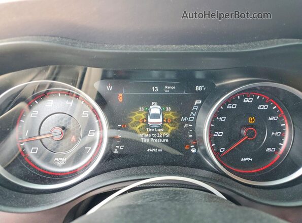 2C3CDXCT4MH616547 2021 DODGE CHARGER White Вид щитка приладів
