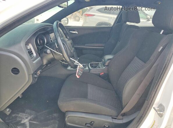 2C3CDXCT4MH616547 2021 DODGE CHARGER White Вид салону спереду