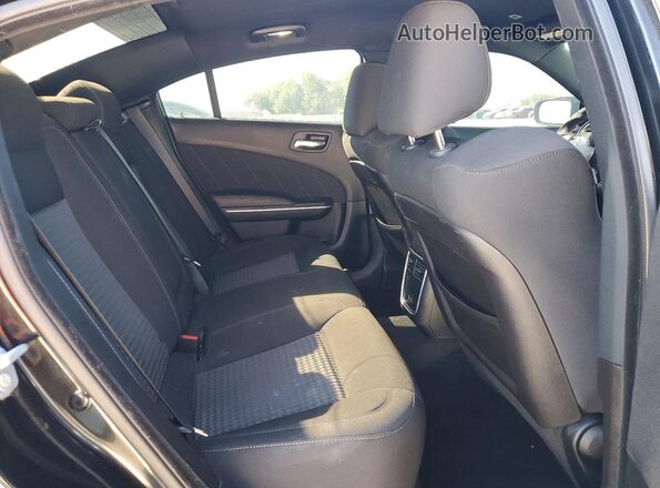 2C3CDXCT4NH251076 2022 DODGE CHARGER Black უკანა სავარძლების ხედი