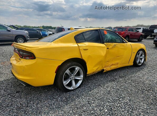 2C3CDXCT5JH150171 2018 DODGE CHARGER Yellow Trasero derecho