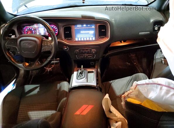2C3CDXCT5KH599013 2019 DODGE CHARGER Gray Dashboard view