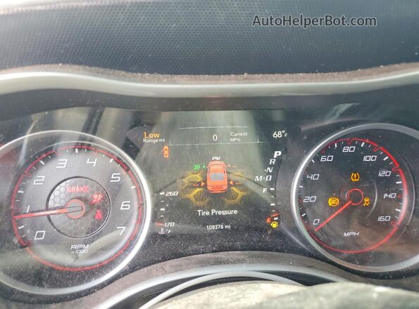 2C3CDXCT6GH178800 2016 DODGE CHARGER Черный Вид щитка приборов