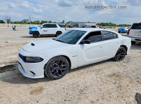 2C3CDXCT6MH569277 2021 DODGE CHARGER White Vista tres cuartos delantera izquierda