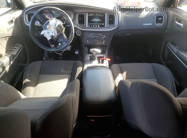 2C3CDXCT6NH176073 2022 DODGE CHARGER Black წინა პანელის ხედი
