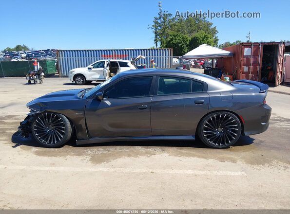 2C3CDXCT7KH526791 2019 DODGE CHARGER Black Widok wnętrza 360 stopni