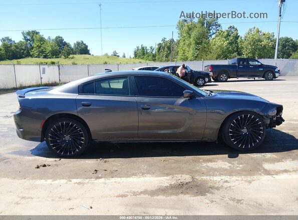 2C3CDXCT7KH526791 2019 DODGE CHARGER Black Widok wnętrza z tyłu