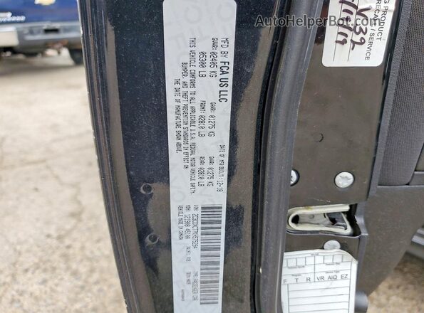 2C3CDXCT7KH575294 2019 DODGE CHARGER Black Vista de la etiqueta del VIN