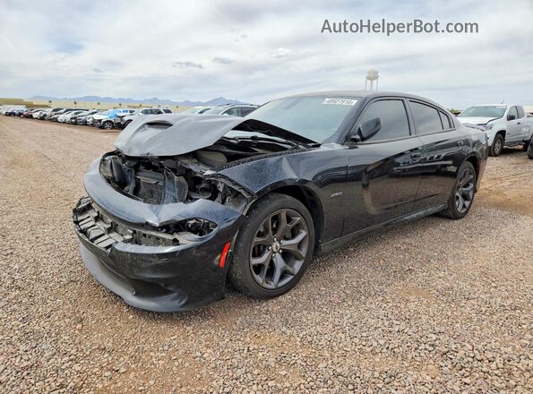 2C3CDXCT7KH584416 2019 DODGE CHARGER Black Przód lewy